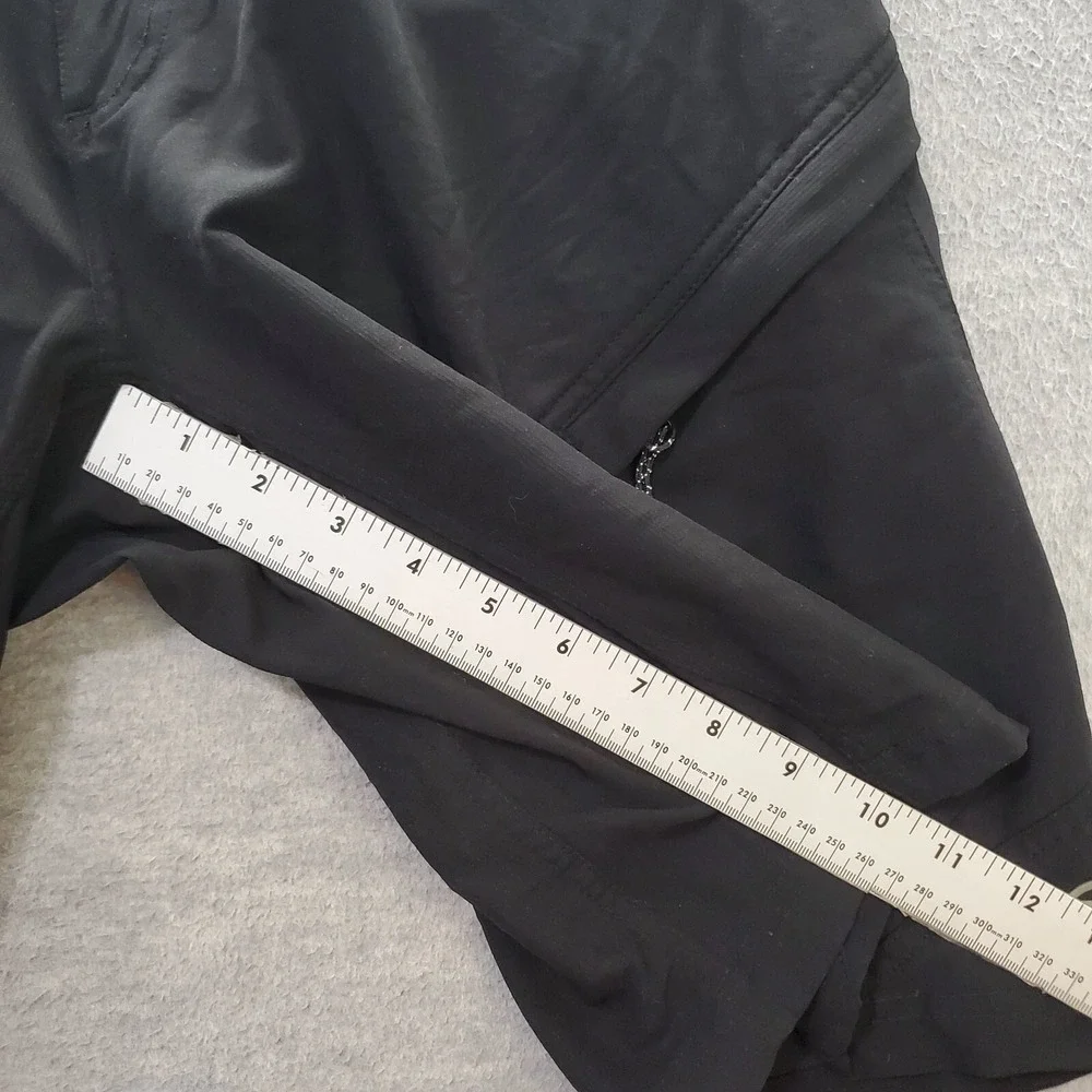 Navara Men Activewear Shorts 32 Black Chino Zip Pockets‎ MTB Cycling Belted